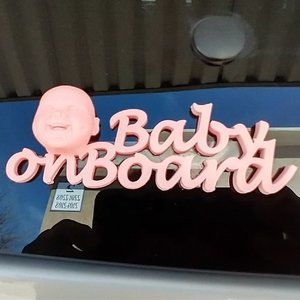 Three Dimensional Sticker "Baby on Board"